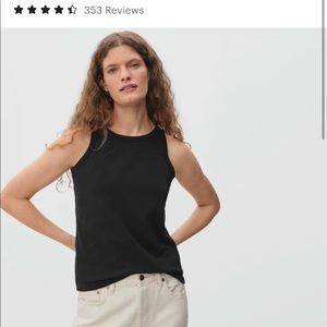Everlane organic cotton cutaway tank